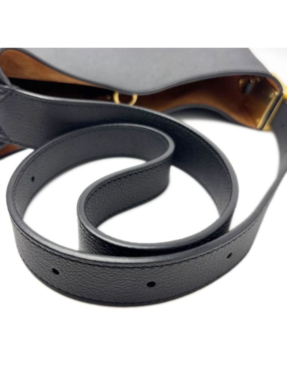 Louis Vuitton Leather Shoulder Low Key Hobo PM Black Gold - Picture 10 of 15